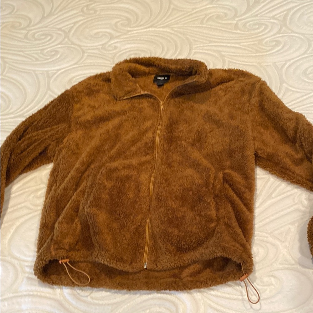 Forever 21 Brown Lightweight Shirt Jacket Casual Style